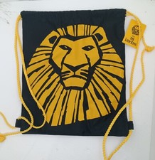 The Lion King Broadway Musical Disney VIP Drawstring Cinch Bag Tote Backpack New