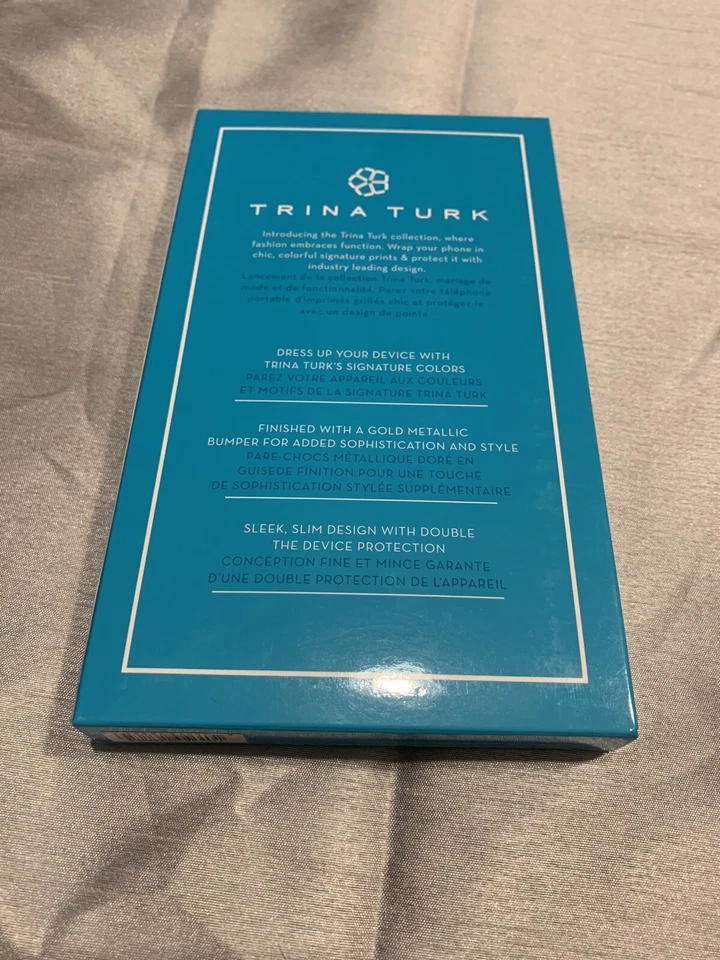 Funda translúcida Trina Turk con parachoques metálico - Samsung Galaxy S7 edge - roja/ Foto 2 de 3