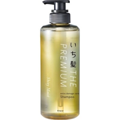 Kracie ICHIKAMI THE PREMIUM extra damage care Shampoo Shiny Moist 480ml