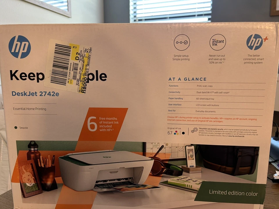 HP DeskJet Wireless Printer WIFI Bluetooth USB All-in-One Scan Copy INK INCLUDED - Image 3 of 3