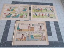 Lot of 3 Fred Basset by Alex Graham Clipped Strips from Sunday comics 1982
