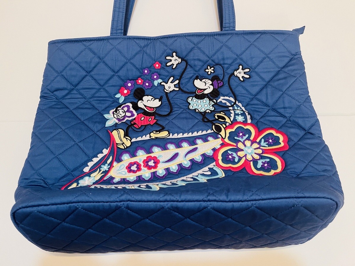 Quilted Tote Disney Mickey Mouse Tote Bag Vera Bradley Disney