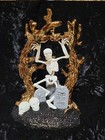 NEW Dancing Skeleton Halloween 2024 3-Wick Candle Holder Bath & Body Works GLOWS