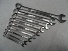 Craftsman SAE Combination Wrench Set, USA NOS, 6 pt, 1/4" to 3/4" - 9 pcs