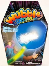 New Wubble Comet 12” Motion Activated Light Up Blue Bubble Ball Toy