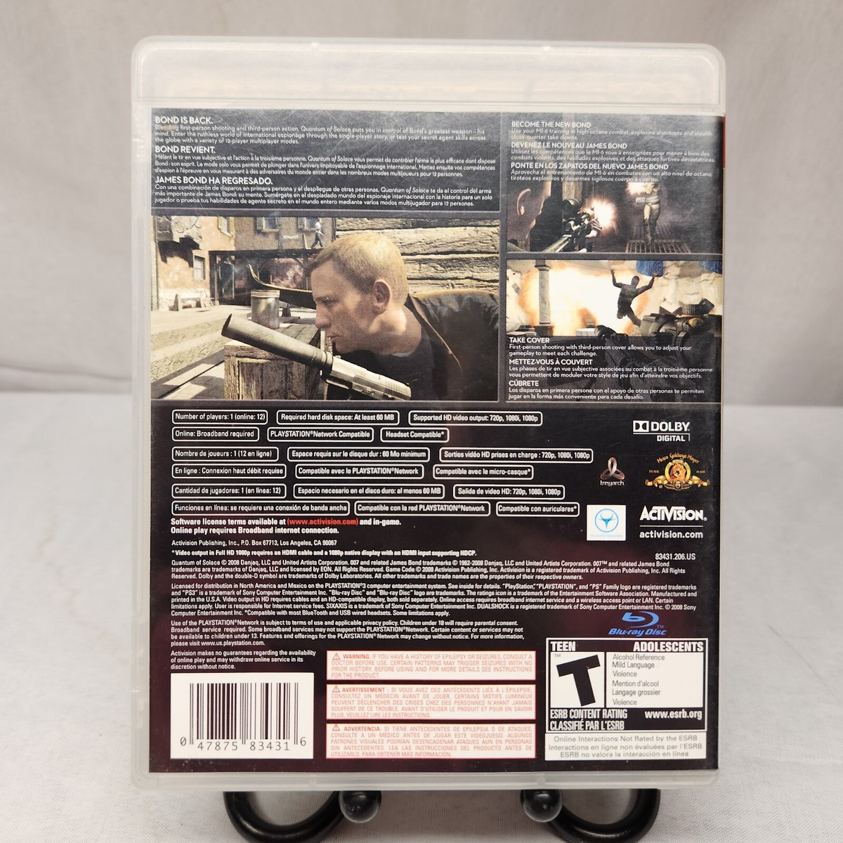 James Bond Quantum Of Solace – PS3 – Import Japon (NTSC-J) – Complet
