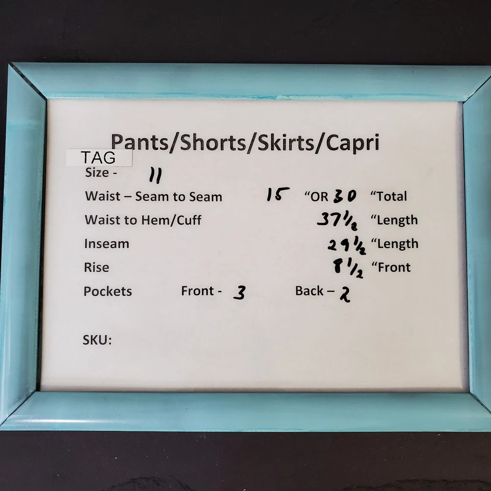 Pantalones de mezclilla Franka para mujer talla 11 cintura ancha 30 muslo acanalado Perú Leyanta Cola únicos  Foto 2 de 4