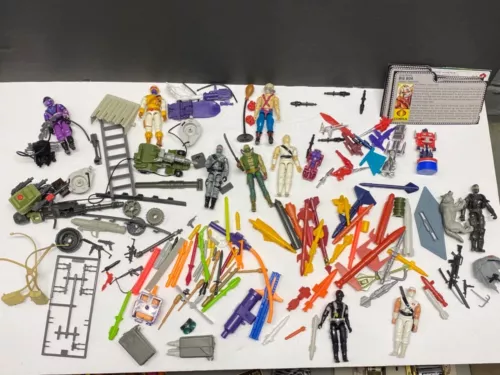 Vintage 1980s 1990s GI JOE ARAH & G1 TRANSFORMERS Parts Weapons Accessories