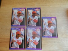 BARRY LARKIN #257 - (LOT OF 5) - 1988 LEAF INC BASEBALL CARDS