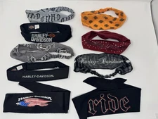 WOW Lot of 9 Harley Davidson Womens Headbands Some are Brand New