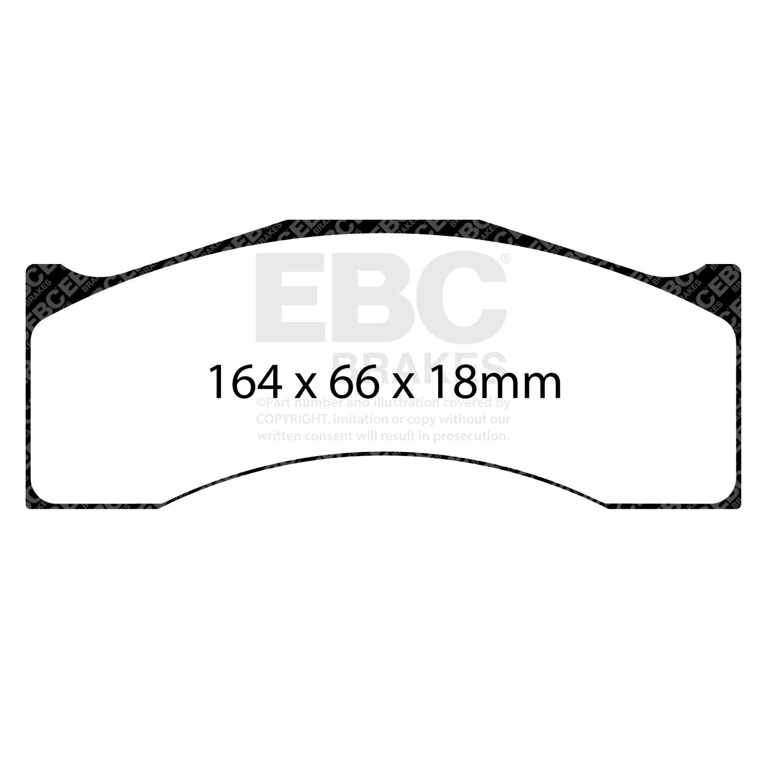 EBC DP8087.18SR21 Track & Race Brake Pad Set