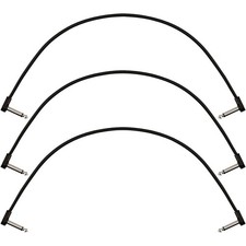 Fender Blockchain Patch Angle to Angle Cables, 3-Pack 16 in. Black