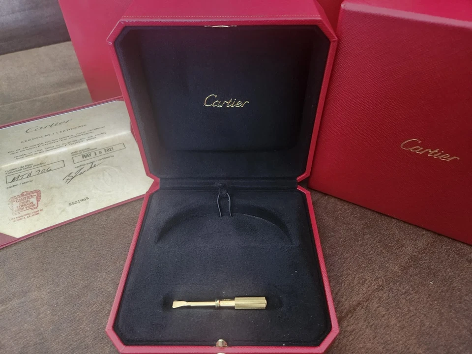 Chave de fenda Cartier Love ouro amarelo Au P.C. – Conjunto completo autêntico com caixa, bolsa, - Imagem 2 de 4