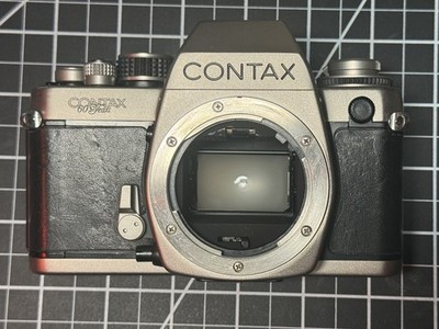 Contax S2 60 Years Titanium 35mm Film SLR Body  CLA d   Meter Great   C/Y Mount