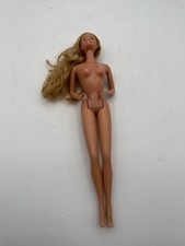 Vintage 1966 Mattel Twist 'n Turn Barbie bambola gambe pieghevoli capelli biondi Taiwan