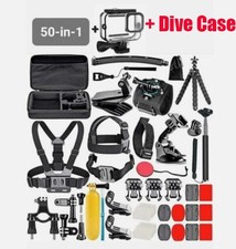 50 pcs  Dive Case For Gopro Hero 12 11 10 9 Chest mount Accessory kit Bundle
