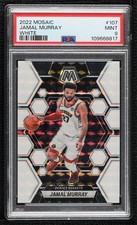 2022-23 Panini Mosaic White Mosaic Prizm 5/25 Jamal Murray #107 PSA 9 MINT 6fs