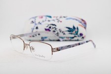 NEW VERA BRADLEY DIANE PARISIAN BOUQUET BROWN FLORAL AUTHENTIC EYEGLASSES 55-18
