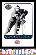2001 Fleer Greats Of The Game #37 Bernie Geoffrion HOF  NM/NM+  Canadiens 13799