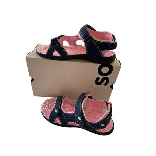 Girls' Sandals Pink/Blue So Tropical Wave Big girls 6 NWT - 第 1/9 張圖片