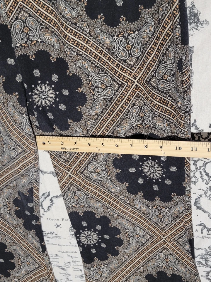 Forever 21 Boho Print Flare Pants Women’s 3X Wide Leg Stretch Retro Festival - Image 4 of 4