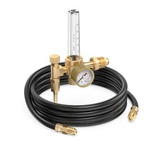 Argon CO2 Flow Meter Gas Regulator with 8.2FT Gas Hose for MIG TIG Welding