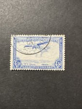 1934 Belgium Congo 4.5fr Fokker F VII Over Congo Collectible Vintage Used Stamp