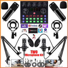 Studio Recording Kit Podcast Music Mixer Equipment Home Condenser Microphone Set