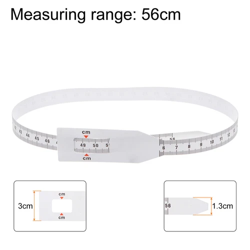6Pcs Head Circumference Tape 56cm Plastic Measuring Rule Measure White - Picture 2 of 7