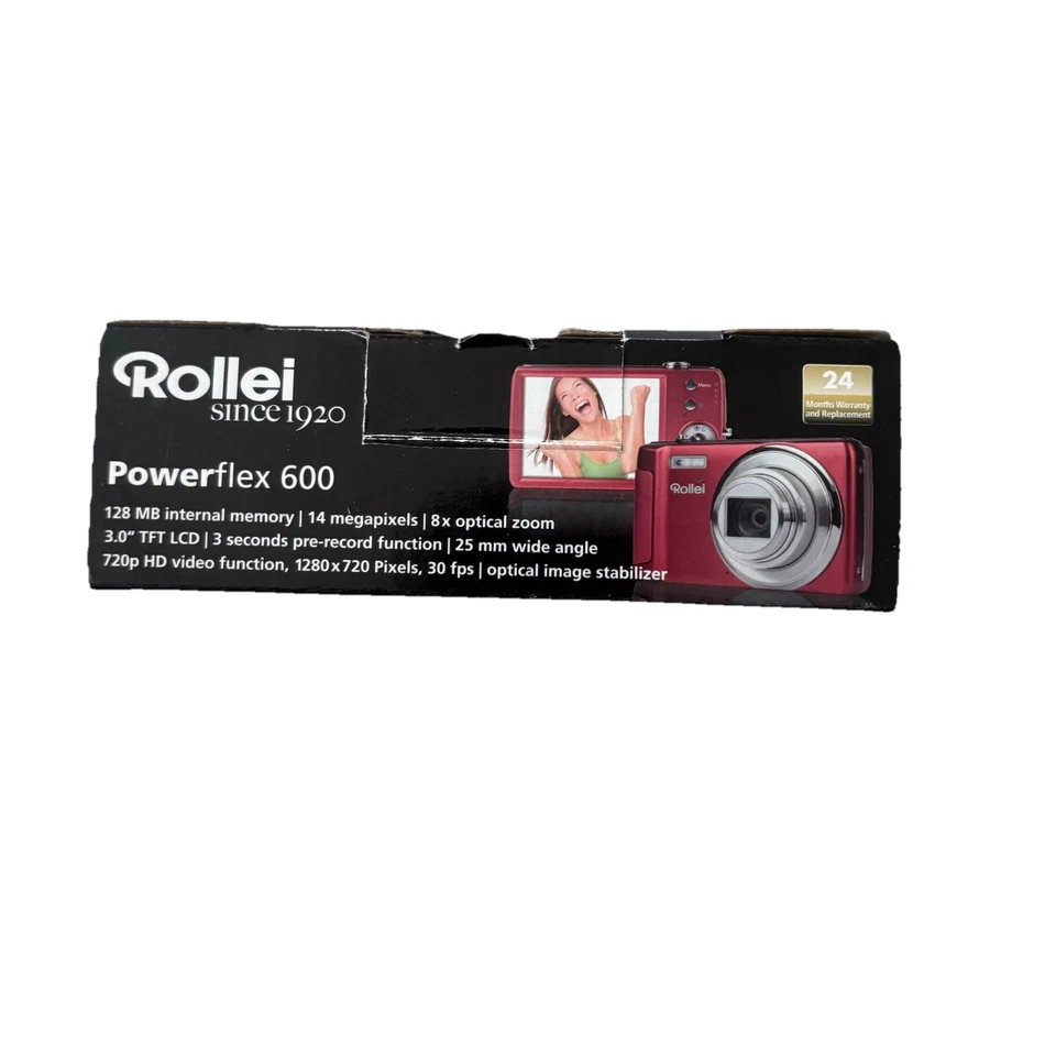 Rollei Powerflex 600 16,0 MP Digitalkamera - Rot - Bild 2 von 4