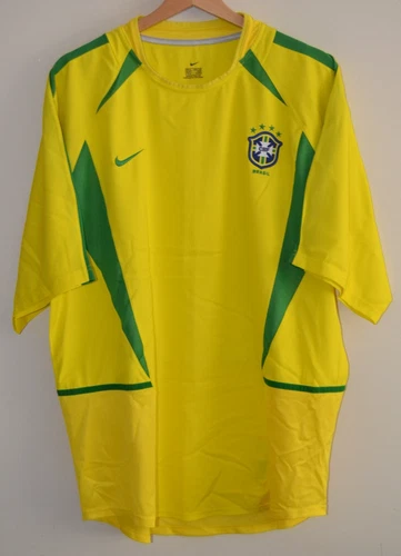 Brazil 2002/04 Nike Yellow S/S Home Shirt Mens Size XL GB 45/47