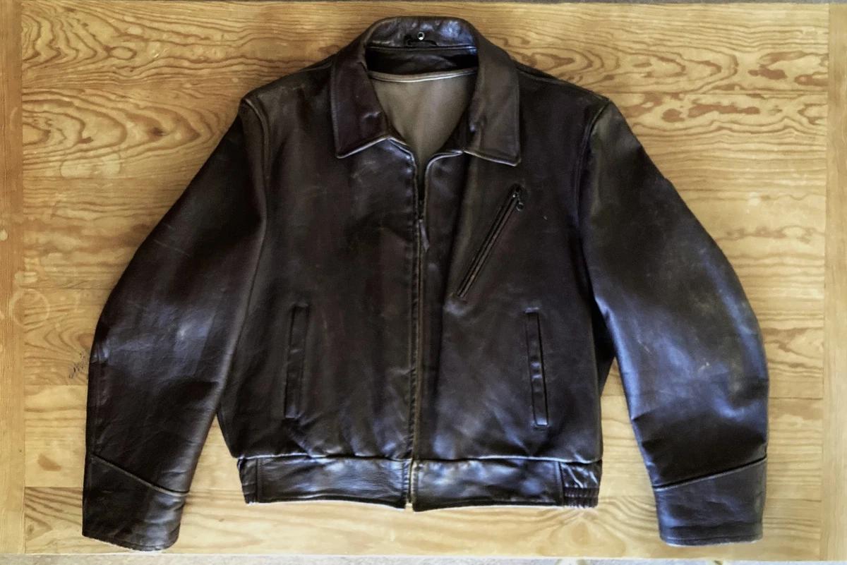Leather Vintage Outerwear Coats & Jackets for Men for Sale - eBay