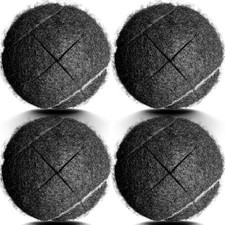 ZUJEAM Walker Tennis Balls Precut, for Walkers Pre Black-4pcs
