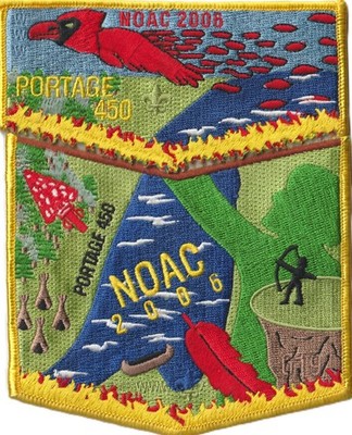 Mitigwa Lodge 450 Mid-Iowa Council IA 2006 NOAC Flap Set Yellow Bdr (AR6894)