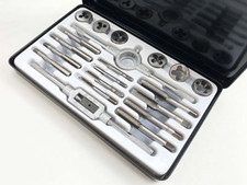 TAP AND DIE SET 20PC WHITWORTH 3/16" - 1/2" WRENCH CUTS BOLT IMPERIAL AF TP098