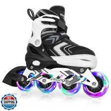 Nattork Adjustable Inline Skates for Kids,Boys Girls Roller Skate