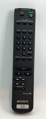 Genuine Sony RM-DX200 CD Changer Remote For CDP-CX200, CDP-CX225, Tested Working