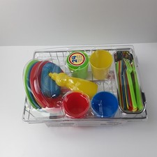 Melissa  Doug 50856 Multicolor Let's Play House Wash  Dry Dish Set For Kids