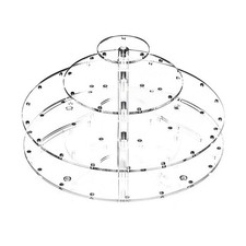 3 Tier Clear Acrylic Cake Stand Holds 30 Lollipops for Event Decoration