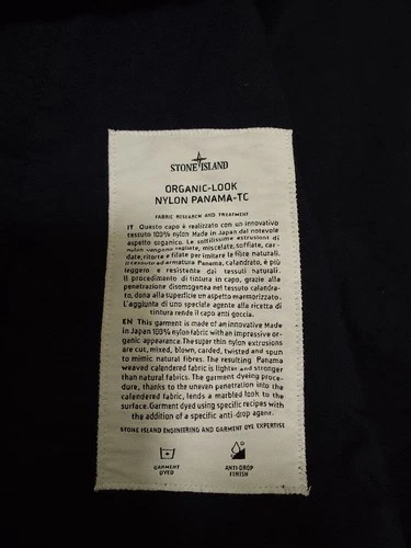 Stone Island Nylon Panama-TC Navy L Men's Jacket image 3