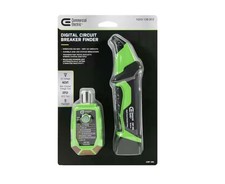 Commercial Electric Digital Circuit Breaker Finder with GFCI Outlet Tester
