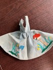 REDUCEDVintage Barbie Doll Dress Friday Night Date 979 Blue Corduroy 1960s  — photo 1