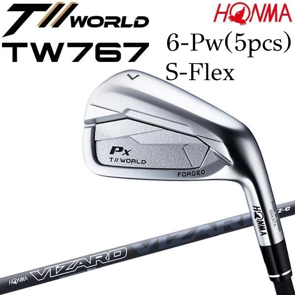 HONMA Tour World Px TW767 2025 6-pw 5pcs Iron Set S-Flex VIZARD EZ-C Graphite - Image 2 of 4