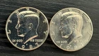 1987 P-D Kennedy Half Dollar 50c CLAD AU Coins (2) - ME5230