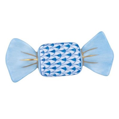 HEREND, CANDY,   BLUE FISHNET #VHB-16327, BRAND NEW,  MINT & BOXED!