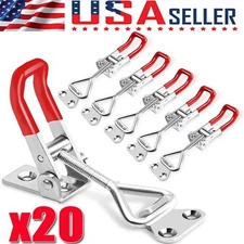 1-20P Steel Toggle Latch Catch Adjustable Lock Clamp Anti-rust Clip For Box Case