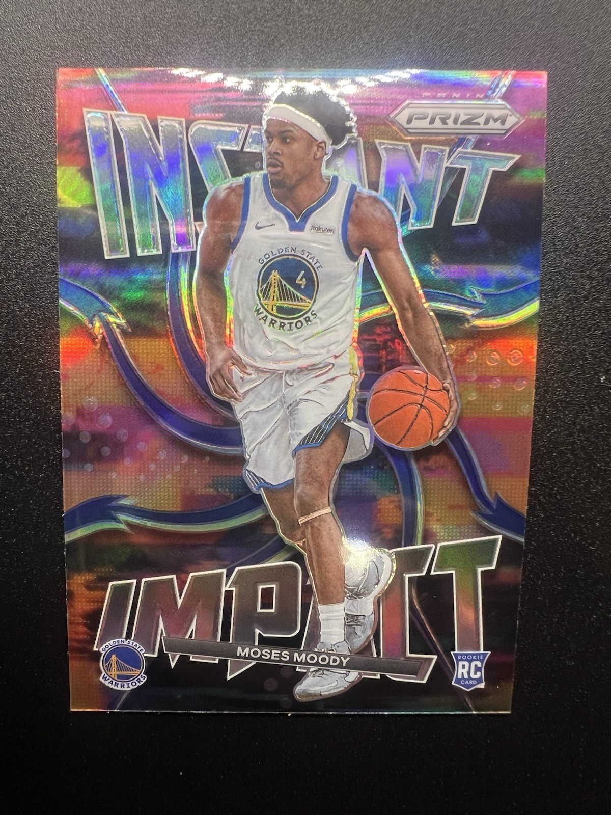 2021-22 Panini Prizm Instant Impact Moses Moody RC Rookie Card Silver Prizm #24