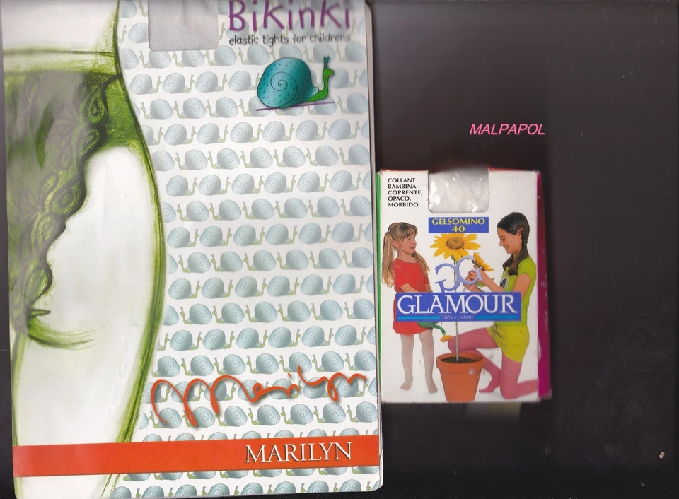 LOT DE 2 PAIRES COLLANTS BLANC OPAQUE ET BIKINI ENFANT FILLE 5 / 6 ans NEUF ! - Photo 1/1
