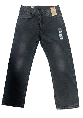 NWT MEN'S LEVI JEANS 569 Sizes 32x30 Loose Straight Black Stretch