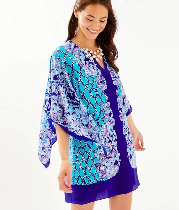 Lilly pulitzer top miri silk caftan